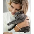 thumbnail image 3 of Cat Mom Gifts With Heartfelt Message Card Cute Cat Bracelet, 3 of 7
