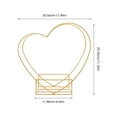 thumbnail image 2 of FRCOLOR Versatile Metal Flower Stand Empty Heart Shaped Flower Basket for Weddings Home Decoration Iron Plant Holder for Indoor and Outdoor Use for DIY Florists and Gardeners, 2 of 8