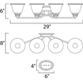 thumbnail image 2 of Maxim Lighting - Four Light Bath Vanity - Malaga-4 Light Transitional Bath, 2 of 2
