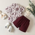 thumbnail image 4 of XXWXYD Baby Boy Easter Shirt Shorts Set 2 Pieces Bunny Carrot Print Short Sleeve Button Down Gentleman Outfit Toddler Spring Clothing Apparel, 4 of 8