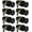 Matte Black, variant on Black Interior Door Knobs, Matte Black Privacy Door Knob, Black Bedroom Door Knobs, Black Door Knobs Interior Bulk, Indoor Bathroom Door Knob(8 Pack, Matte Black)