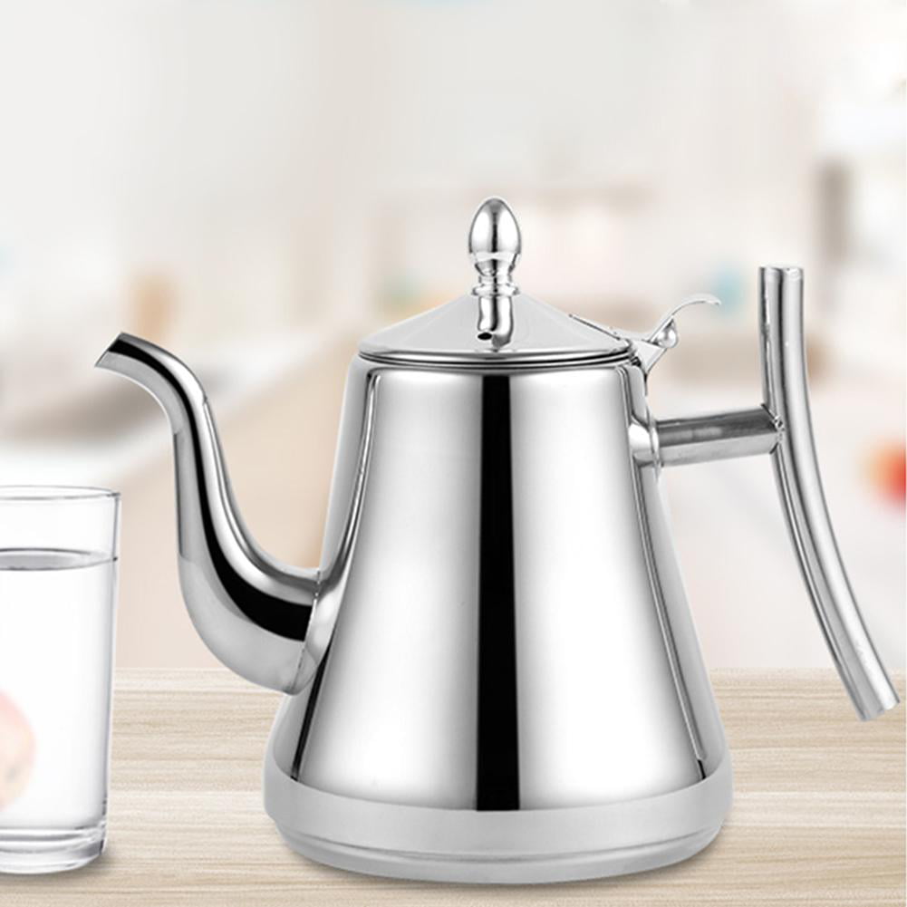 S Non-Magnetic Coffee Tea Pot Water Kettle with Filter for Restaurant Home Use Stainless Steel Tea Pot Tea Kettle