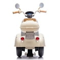thumbnail image 5 of 12V Kids Powered Ride On Motorcycle, 3 Wheel Electric Bike W/LED Lights, Bluetooth, USB, Storage Box, Dual 35W Motors, Anti-Slip Tires & Backrest Seat Motorcycle Toy for Boys & Girls 3-6 Yrs, Beige, 5 of 8