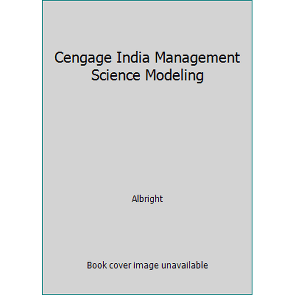 Pre-Owned Cengage India Management Science Modeling (Paperback) 9788131517932