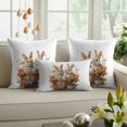 thumbnail image 6 of Easter Decorative Throw Pillow Covers 12x20 Inch Set of 2 Easter Eggs Bunny Home Decor Pillow Cases for Couch, Flower Leaves Rabbit Basket Cushion Case for Living Room Bedroom Bed Car Chair, 6 of 9