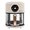 White, variant on 1200W Glass Air Fryer with 360° Viewable Basket, 3.8QT Borosilicate Airfryer with Touchscreen & 8 Presets Oil-Free Cooker for Family/Outdoor Use (Black)
