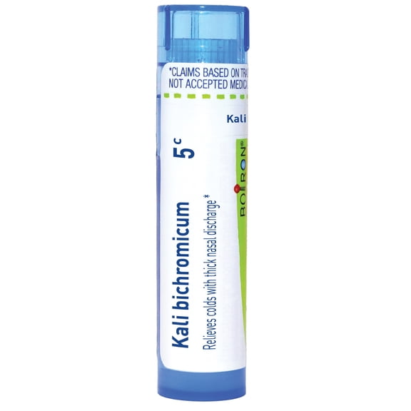 Boiron Kali Bichromicum 5C, Homeopathic Medicine for Colds With Thick Nasal Discharge, 80 Pellets