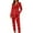 Red(3), variant on Diufon Women's Pajama Sets Button Down Long Sleeve Shirts and Pants Cute Graphic Printed 2 Piece Sleepwear