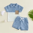thumbnail image 2 of Soepste Boys Spring Outfits Boys 18 Months Clothes Toddler Baby Boys Clothes Set Short Sleeve T-Shirt And Shorts Summer 2 Pcs Outfit, 2 of 3