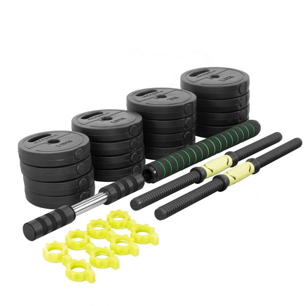 Set de Mancuernas Ajustables Altera 30 kg con Barra Recta y Discos Intercambiables