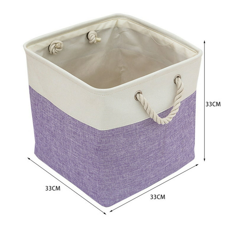 Baywell Storage Bins for Organizing, Large Fabric Storage Baskets for  Shelves with Ropes, Foldable Storage Cubes for Home, Office, Toys Organizer  