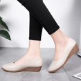 thumbnail image 5 of Nude Wedges for Women, Low Heel Women's Shoe Comfortable Closed Toe Women Pumps Dress Shoes -2Inch, 5 of 6
