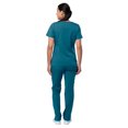 thumbnail image 2 of Conjunto médico Adar Pro Breakthrough Plus para mujer - Top con cuello en V mejorado y pantalones con múltiples bolsillos - 4400 - Azul caribeño - S, 2 of 5