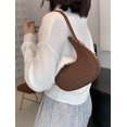 thumbnail image 4 of LHSHID Women’s Small Shoulder Bag Felt Soft Top Handle Y2k Underarm Bag Medium Tote Cute Dumpling Bag, 4 of 7