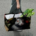 thumbnail image 7 of Rabbit Large Capacity Oxford Cloth Picnic Basket Reusable Laundry Bag Easter Basket Foldable Box, 7 of 7