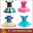 thumbnail image 2 of Halloween Navidad Niños Ropa Princesa Jazmín Frozen Anna Aurora Dormir Belleza Bebé Vestido De Algodón Disfraz De Ballet Regalo De Cumpleaños De Baile, 2 of 4