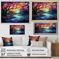 thumbnail image 4 of Designart "Kawaii Aurora Borealis In Canada III" Aurora Borealis Floater Framed Wall Decor, 4 of 5
