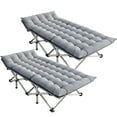 thumbnail image 1 of NAIZEA Folding Camping Cot,Adults Cot Beds with Pearl Mattress, 1 of 10