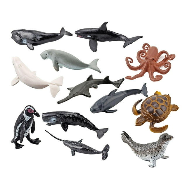 TISHITA Simulated Marine Animal Model Toys Preschool Kids Sperm
