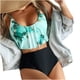 thumbnail image 4 of Bikini con estilo para mujer con almohadilla en el pecho sin soporte de acero Correa cómoda Traje de baño dividido Conjunto de dos piezas para la playa OAVQHLG3B Store  lin121212, 4 of 4