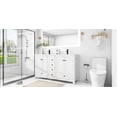 thumbnail image 5 of Eclife 60" Modern Double Sink Bathroom Vanity with Spacious Resin Top, Faucet, Assembly Required, 5 of 10