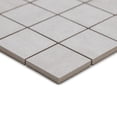 thumbnail image 5 of The Tile Life Quell 4" x 4" Gray Matte Porcelain Mosaic Tile Sample, 1 Piece, 5 of 7