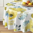 thumbnail image 2 of Round Tablecloth 60 inch, Floral Round Table Cloth, Stain Resistance, Water Repellent and Wrinkle-Free, Fall Flower Circle Tablecloth for Home Kitchen Dining Party Patio Indoor and Outdoor Use, 2 of 6