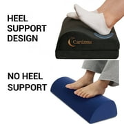 CARTIZMA Ergonomic Memory Foam Footrest with Anti-Slip Base, Black