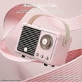 thumbnail image 5 of Retro Bluetooth Speaker, Wireless Vintage Small Speaker with Stereo Sound,Hands-free Call,400mA Battery,TF Card,Aux Line, Water-Proof For iOS Android, 5 of 5