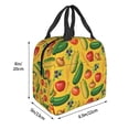 thumbnail image 2 of Naloa Colorful Vegetables Print Lunch Box for Women Men,Insulated Lunch Bag,Lunchbox,Thermal Leakproof Cooler,Reusable Lunch Tote Bag for Work School Travel Picnic, 2 of 7
