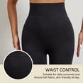 thumbnail image 5 of Xdegoge Seamless Biker Shorts for Women High Waisted Tummy Control Yoga Workout Activewear Ribbed Wide Waistband Squat Proof Stretchy Athletic Pants for Gym Running, 5 of 7
