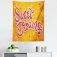 thumbnail image 1 of Saying Tapestry, Hand Drawn Composition of Candies with Lettering Design on Warm Background, Fabric Wall Hanging Decor for Bedroom Living Room Dorm, 5 Sizes, Multicolor, by Ambesonne, 1 of 1