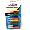 Aim Interdental Brush 10 Count Dental Picks - Pack of 4