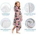 thumbnail image 7 of Pink Border Collie Dog and Flower Floral Hooded Bath Towel，60"x35" for Ages 3 To 12 Kids, Quick Dry Lightweight Soft Microfiber Hood Beach Towel Cover Up for Kids, 7 of 7