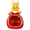thumbnail image 1 of Dragon Year Gift Crafts Storage Money Jar Cartoon Piggy Bank Resin Ornament Zodiac Model, 1 of 11