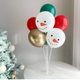thumbnail image 4 of Globo de látex con forma de muñeco de nieve y alce navideño Globo decorativo para fiesta navideña Snow Treasure White, 4 of 6