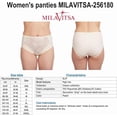 thumbnail image 5 of MILAVITSA-256180 Women's Panties Classic Slip with a high Waistline. Cotton Gusset, Color: Pastel++, Size 3XL, 5 of 5