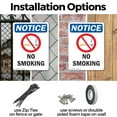thumbnail image 3 of (2 Pack) No Smoking OSHA Notice Sign 7 Inch X 10 Inch Indoor / Outdoor Rust-Free Aluminum Metal Signs for Workplace, Workshop, and Construction Site, Made in the USA, 3 of 8