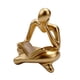 thumbnail image 2 of Lector abstracto Estatua Decoración para el hogar Figuras modernas para mostrador Estante Oficina Dorado Zulema Figura Lector abstracto, 2 of 8