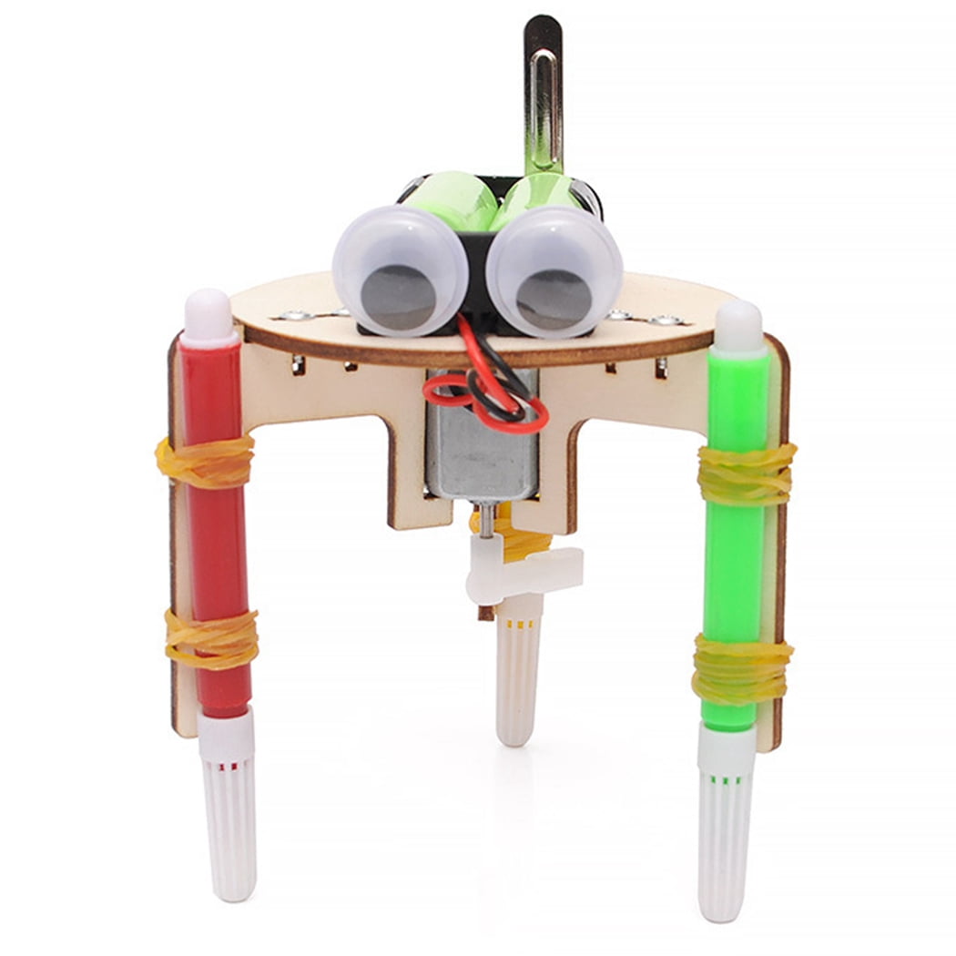 Robot en bois créatif manuel pliant blocs de construction coloré