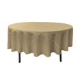 thumbnail image 1 of LA Linen TCpop90R-TaupeP13 Polyester Poplin Tablecloth, Taupe - 90 in. Round, 1 of 4