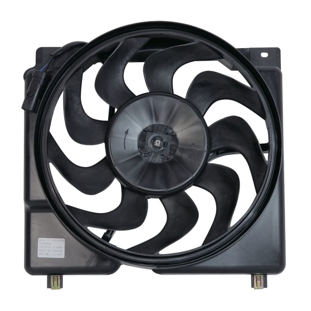 TYC 620560 Conjunto de ventilador de refrigeración compatible con Jeep Cherokee 1997-2001, color negro