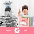 thumbnail image 3 of 12 Pockets Expanding File Folder, ActFaith Accordian File Organizer with Cover/Portable A4 Letter Size Filing Box, Bill Document Receipt Organizer Plastic Bag with Colored Tab for Classroom (Pink), 3 of 5