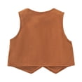 thumbnail image 4 of FYDUU Girls Western Cowboy Vest Ethnic Style Girl's Tassels Vest 70S Fashion Sleeveless Fringe Vest Waistcoat Jacket Cowgirl Outfits Autumn Vest Top Vintage Halloween, 4 of 9