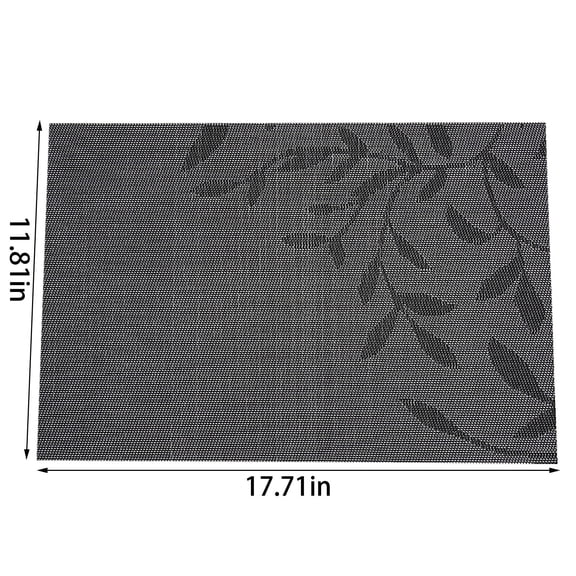 Toyeng Kitchen Mat Placemat Woven Non Slip Pvc Insulation Placemat Washable Table Mats for Kitchen