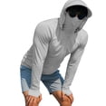 thumbnail image 5 of Long Sleeve Sun Shirt Men UPF 50+ Sun Protection Jacket Zip Up Lightweight Shirts Running Fishing Hiking Outdoor, 5 of 7