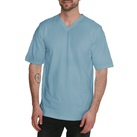 North Hudson Men's Classic Fit V-Neck Jersey T-Shirt