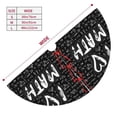 thumbnail image 3 of Picia I love Math Print Christmas Tree Skirt , Christmas Tree Skirt Ornaments for Merry Christmas Holiday Party Decorations Indoor Outdoor-48", 3 of 7