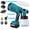 Blue, variant on LabTEC High-Pressure Electric Cordless Paint Sprayer Paint Gun 3 Spray Patterns & 2 5.5Ah Batteries and Charger or House Painting Furniture Cabinets Fences Walls