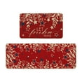 thumbnail image 2 of Zhourta 2PCS 4th of July Kitchen Mat Doormat Non Slip Resistant to Dirt and Quick Drying Patriotic Mat Red White Blue Fireworks Decorative Rug, 2 of 6